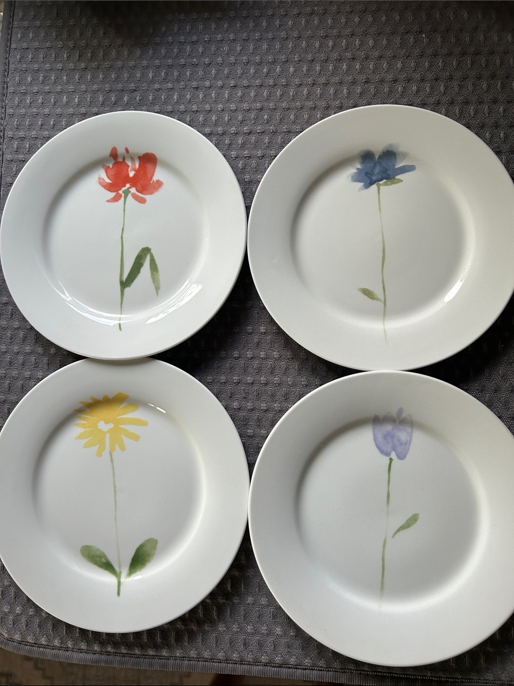 Pier 1 Flower dessert plates